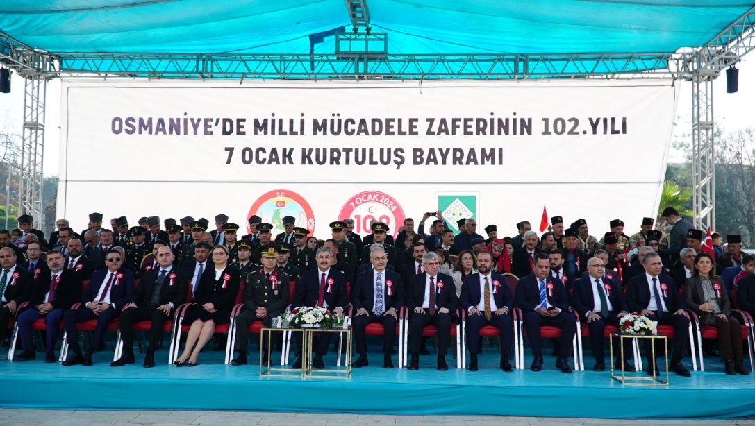 Osmaniye'nin Düşman İşgalinden Kurtuluşunun 102. Yıl Dönümü Coşkuyla Kutlandı