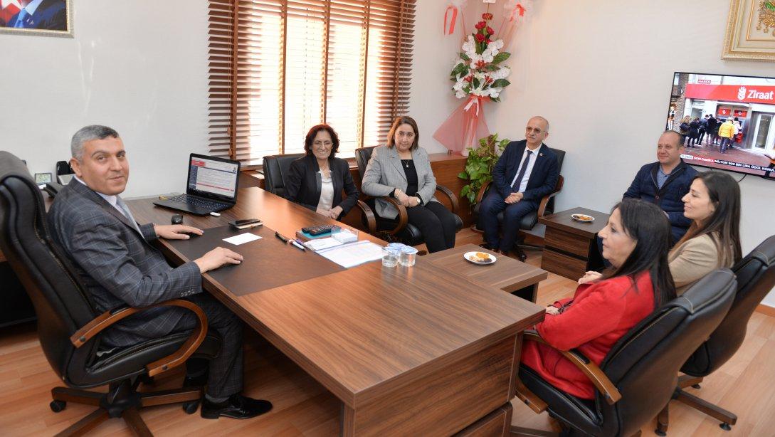 Osmaniye Belediyesi Başkan Yardımcıları Müdürümüz Aydın ALBAKa Hayırlı Olsun Ziyaretinde Bulundular