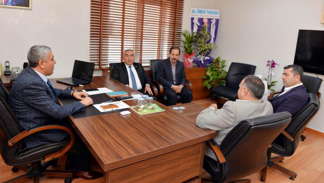Osmaniye Ticaret Borsası Başkanı Sait ÇENET, Müdürümüz Aydın ALBAKa Hayırlı Olsun Ziyaretinde Bulundu