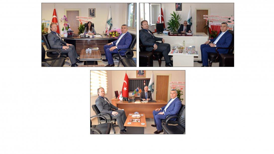 Müdürümüz Aydın ALBAK Osmaniye Belediye Başkan Yardımcılarına Hayırlı Olsun ziyaretinde Bulundu