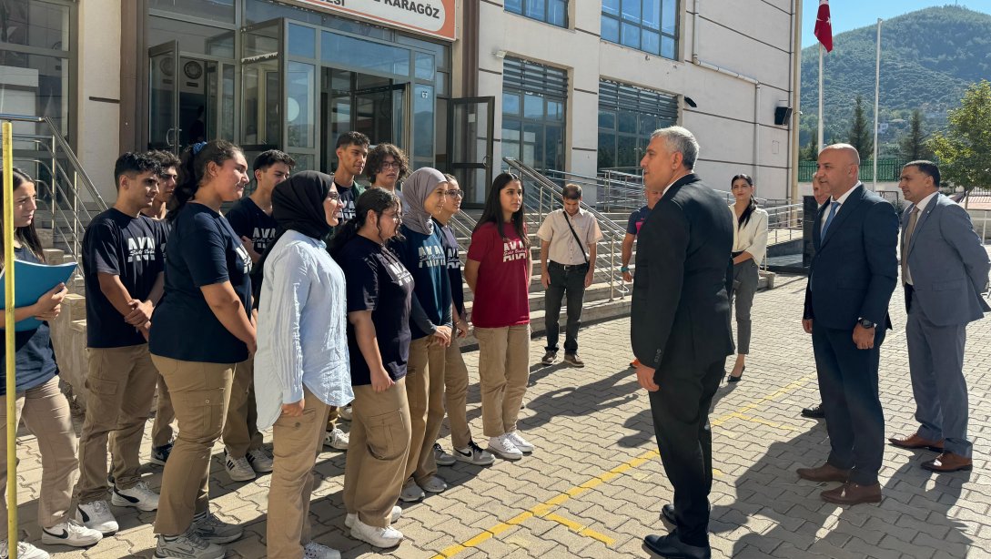 Müdürümüz Aydın ALBAK, Şehit Binbaşı Adil Karagöz Anadolu Lisesini Ziyaret Etti