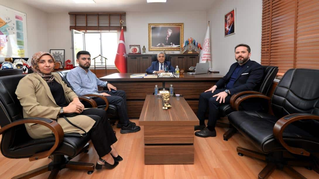 TÜGVA Osmaniye İl Temsilcisi Hakan GÜL, Müdürümüz Aydın ALBAK'ı Ziyaret Etti